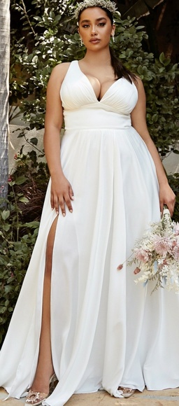 7469ww | Dresses | Plus Size Wedding Dresses Evening Bridal Gown | Poshmark